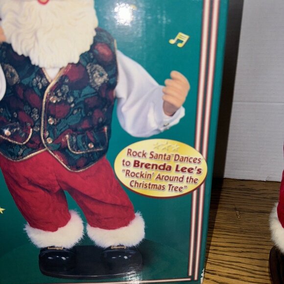 Rockin Around the Christmas Tree Dancing Santa 16" 1999 Works Good - Picture 4 of 16